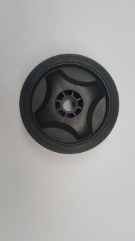 Stützrad 200 mm Federrechen